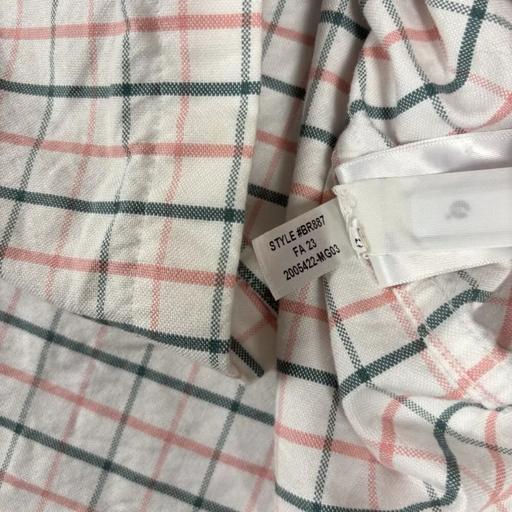 J.CREW Oxford Flex Slim Long Sleeve Button Down Striped Shirt Mens Large NWOT